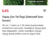 UYGUN FİYAT KALİTELİ MALZEME YAPAY ÇİM HALI METRESİ SADECE 22.5 TL HADİ DURMA SENDE AL 